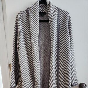 Women's Ann Taylor Wool Blend Heavy Sweater Coat Sz LP